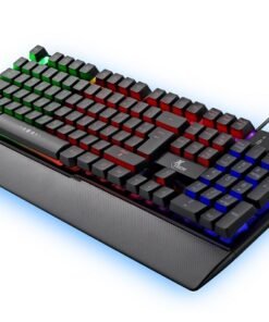 Teclado Gaming Xtech XTK-510S Español | Retroiluminación RGB Dinámica | Reposamuñecas Ergonómico Integrado