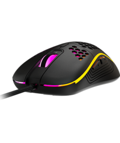 Xtech XTM-620 Ratón Gaming USB con Cable, 7 Botones Programables, Diseño Honeycomb, Negro
