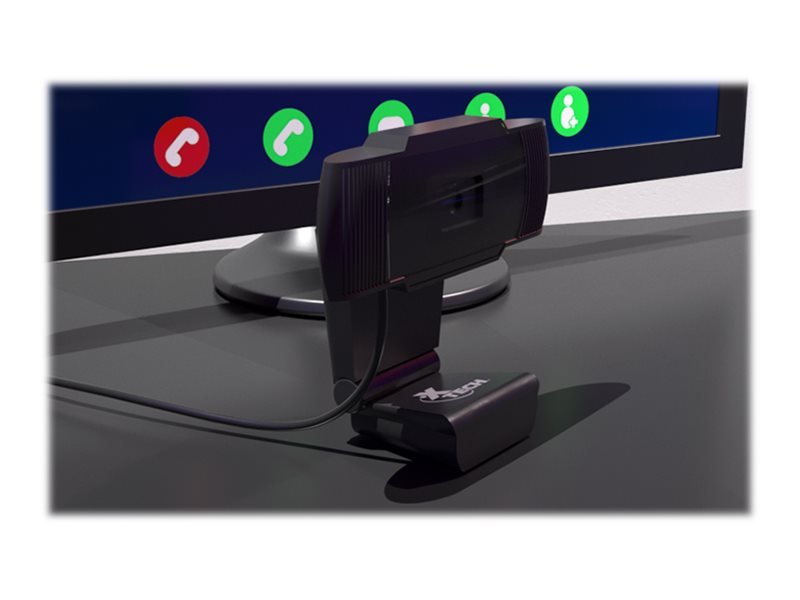 Webcam HD 720p con Micrófono USB 2.0 Xtech 1 Xtech - Webcam - color - 1280 x 720 - 720p - audio - USB 2.0 - MJPEG, H.264, YUY2