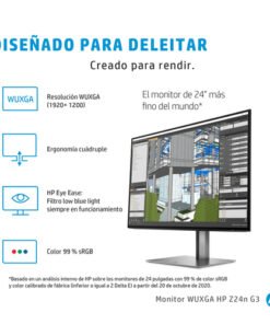 HP Z24n G3 - Monitor LED - 24" - 1920 x 1200 WUXGA @ 60 Hz - IPS - 350 cd/m² - 1000:1 - 5 ms - HDMI, 2xDisplayPort - plata 10 Gal 1C4Z5AAABA g3 1779440531