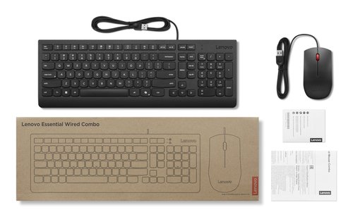Lenovo Wired Keyboard & Mouse Combo | Plug & Play Reliability 5 Lenovo Wired Keyboard & Mouse Combo | Plug & Play Reliability - Imagen 5