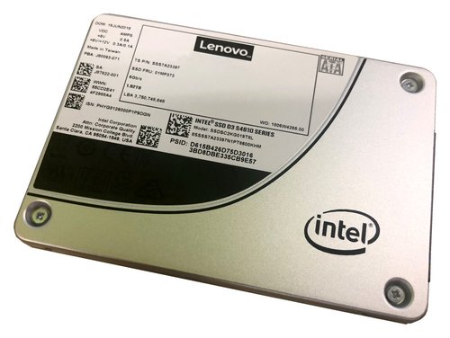 Intel S4610 Mainstream - SSD - cifrado - 960 GB - hot-swap - 2.5" - SATA 6Gb/s - AES de 256 bits - para ThinkAgile HX33XX Certified Node; MX3330-F Appliance; MX3331-F Certified Node 2 Intel S4610 Mainstream - SSD - cifrado - 960 GB - hot-swap - 2.5" - SATA 6Gb/s - AES de 256 bits - para ThinkAgile HX33XX Certified Node; MX3330-F Appliance; MX3331-F Certified Node - Imagen 2
