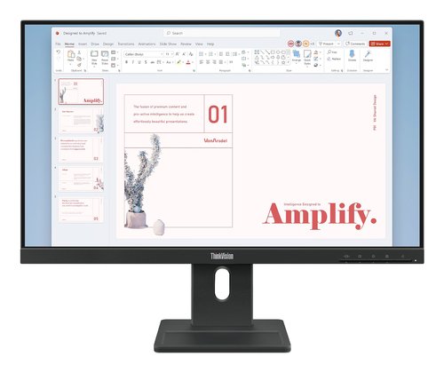 Lenovo ThinkVision E24-40 - LCD monitor - 23.8" - 1920 x 1080 - IPS - HDMI / DisplayPort / VGA - Black 2 Lenovo ThinkVision E24-40 - LCD monitor - 23.8" - 1920 x 1080 - IPS - HDMI / DisplayPort / VGA - Black - Imagen 2