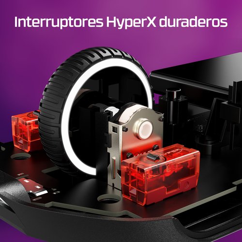 HyperX Pulsefire Haste 2 - Ratón - óptico - 6 botones - inalámbrico, cableado - 2.4 GHz, Bluetooth 5.0 - receptor inalámbrico USB - negro 5 HyperX Pulsefire Haste 2 - Ratón - óptico - 6 botones - inalámbrico, cableado - 2.4 GHz, Bluetooth 5.0 - receptor inalámbrico USB - negro - Imagen 5