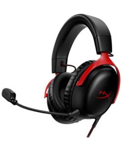 Alternative view of HyperX Cloud 3 - Auricular - tamaño completo - cableado - USB, conector de 3,5 mm - negro, rojo