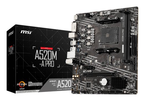 MSI A520M-A PRO: Placa Base Ryzen para PC Gaming 2 MSI A520M-A PRO: Placa Base Ryzen para PC Gaming - Imagen 2