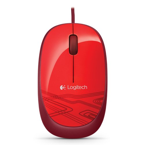 Logitech M105 - Ratón - óptico - cableado - USB - rojo 2 Logitech M105 - Ratón - óptico - cableado - USB - rojo - Imagen 2