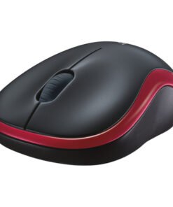 Alternative view of Logitech M185 - Ratón - diestro y zurdo - óptico - inalámbrico - 2.4 GHz - receptor inalámbrico USB - rojo