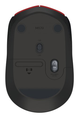 Logitech M170 Ratón Inalámbrico Ambidextro Rojo 3 Logitech M170 Ratón Inalámbrico Ambidextro Rojo - Imagen 3