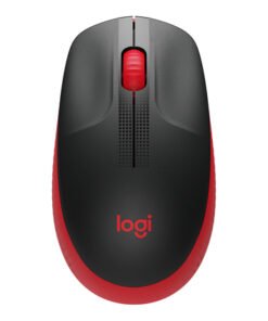 Alternative view of Logitech M190 - Ratón - óptico - 3 botones - inalámbrico - receptor inalámbrico USB - rojo