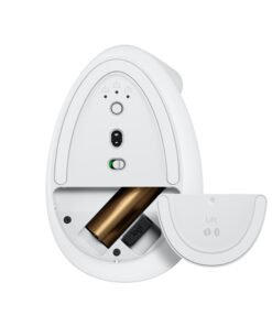 Logitech Lift Vertical Ergonomic Mouse - Ratón vertical - ergonómico - 6 botones - inalámbrico - 2.4 GHz, Bluetooth - receptor de USB Logitech Logi Bolt - blanco hueso - Imagen 4