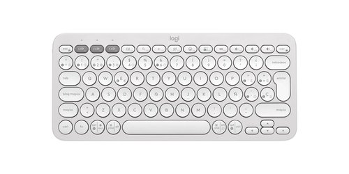 Teclado de Computador Inalámbrico Blanco Logitech 4 Teclado de Computador Inalámbrico Blanco Logitech - Imagen 4
