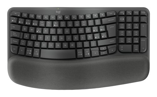 Logitech Wave Keys - Teclado Ergonómico Inalámbrico - Distribución Española - Grafito 10 Logitech Wave Keys - Teclado Ergonómico Inalámbrico - Distribución Española - Grafito - Imagen 10