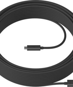 Alternative view of Logitech Strong - Cable USB - USB Tipo A (M) a 24 pin USB-C (M) - USB 3.1 - 10 m - plenum, Active Optical Cable (AOC) - para Room Solution Huddle, Large