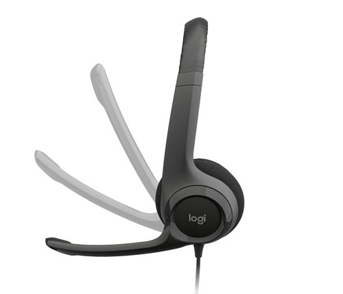 Logitech H390 USB Headset Cableado para Videollamadas y Oficina 6 Logitech H390 USB Headset Cableado para Videollamadas y Oficina - Imagen 6