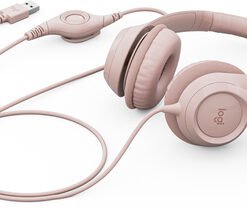 Logitech H390 Wired Headset for PC/Laptop, Rose - Auricular - en oreja - cableado - USB-A - rosa - Imagen 3