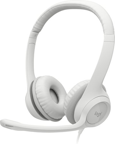 Logitech H390 Wired Headset for PC/Laptop, Off-white - Auricular - en oreja - cableado - USB-A - blanco hueso 2 Logitech H390 Wired Headset for PC/Laptop, Off-white - Auricular - en oreja - cableado - USB-A - blanco hueso - Imagen 2