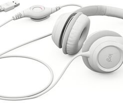 Logitech H390 Wired Headset for PC/Laptop, Off-white - Auricular - en oreja - cableado - USB-A - blanco hueso 6 Logitech H390 Wired Headset for PC/Laptop, Off-white - Auricular - en oreja - cableado - USB-A - blanco hueso - Imagen 3