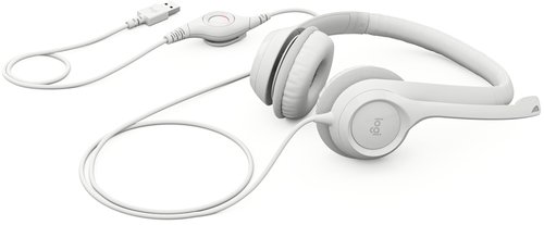 Logitech H390 Wired Headset for PC/Laptop, Off-white - Auricular - en oreja - cableado - USB-A - blanco hueso 3 Logitech H390 Wired Headset for PC/Laptop, Off-white - Auricular - en oreja - cableado - USB-A - blanco hueso - Imagen 3