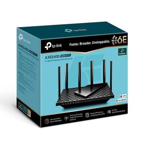 TP-LINK Archer AXE75 V1 - Enrutador inalámbrico conmutador de 4 puertos - 1GbE - Wi-Fi 6E - Multibanda 5 TP-LINK Archer AXE75 V1 - Enrutador inalámbrico conmutador de 4 puertos - 1GbE - Wi-Fi 6E - Multibanda - Imagen 5