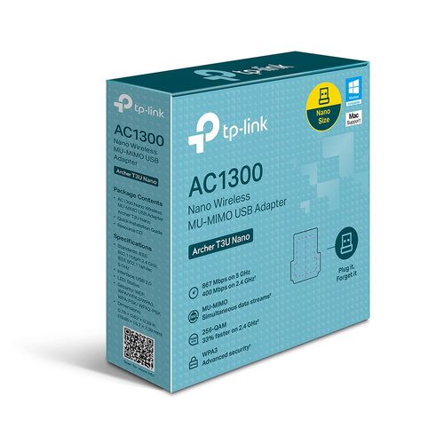 TP-Link Archer T3U Nano - Adaptador de red - USB 2.0 - Wi-Fi 5 5 TP-Link Archer T3U Nano - Adaptador de red - USB 2.0 - Wi-Fi 5 - Imagen 5