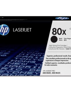 Alternative view of HP 80X - Alto rendimiento - negro - original - LaserJet - cartucho de tóner (CF280X) - para LaserJet Pro 400 M401, MFP M425