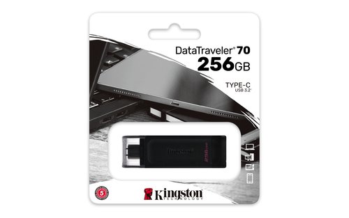 Pendrive 256GB USB-C 3.2 Gen 1 Kingston DataTraveler 70 6 Pendrive 256GB USB-C 3.2 Gen 1 Kingston DataTraveler 70 - Imagen 6