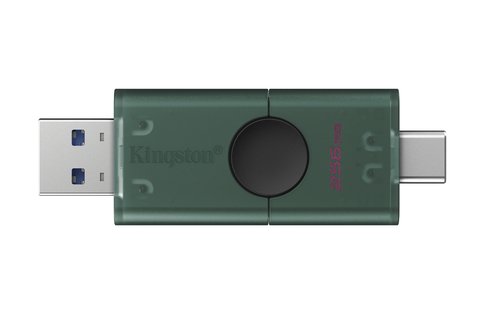 Kingston Pendrive 256GB Dual USB-A/USB-C 3.2 DataTraveler Duo 3 Kingston Pendrive 256GB Dual USB-A/USB-C 3.2 DataTraveler Duo - Imagen 3