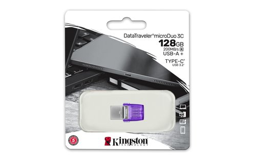 Pendrive 128GB USB 3.2 USB C Kingston DataTraveler microDuo 3C 6 Pendrive 128GB USB 3.2 USB C Kingston DataTraveler microDuo 3C - Imagen 6