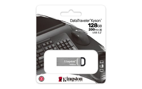 Pendrive 128 GB USB 3.2 Gen 1 Kingston DataTraveler Kyson 5 Pendrive 128 GB USB 3.2 Gen 1 Kingston DataTraveler Kyson - Imagen 5