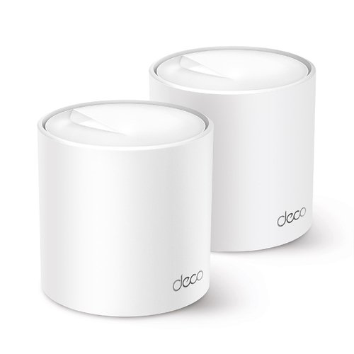TP-Link - Router - Deco X50(2-pack) - AX3000 - 574 Mbps at 2.4 GHz + 2402 Mbps at 5 GHz - Sistema Deco X50 Wi-Fi 6 Mesh AI AX3000 - Cobertura en toda la casa. La tecnología Deco Wi-Fi 6 Mesh lleva la señal de internet a todos los rincones hasta 600 m2. - Las tecnologías OFDMA y MU-MIMO permiten conectar a la vez más de 150 dispositivos. 2 TP-Link - Router - Deco X50(2-pack) - AX3000 - 574 Mbps at 2.4 GHz + 2402 Mbps at 5 GHz - Sistema Deco X50 Wi-Fi 6 Mesh AI AX3000 - Cobertura en toda la casa. La tecnología Deco Wi-Fi 6 Mesh lleva la señal de internet a todos los rincones hasta 600 m2. - Las tecnologías OFDMA y MU-MIMO permiten conectar a la vez más de 150 dispositivos. - Imagen 2