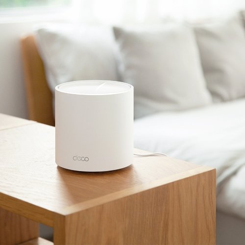TP-Link - Router - Deco X50(2-pack) - AX3000 - 574 Mbps at 2.4 GHz + 2402 Mbps at 5 GHz - Sistema Deco X50 Wi-Fi 6 Mesh AI AX3000 - Cobertura en toda la casa. La tecnología Deco Wi-Fi 6 Mesh lleva la señal de internet a todos los rincones hasta 600 m2. - Las tecnologías OFDMA y MU-MIMO permiten conectar a la vez más de 150 dispositivos. 4 TP-Link - Router - Deco X50(2-pack) - AX3000 - 574 Mbps at 2.4 GHz + 2402 Mbps at 5 GHz - Sistema Deco X50 Wi-Fi 6 Mesh AI AX3000 - Cobertura en toda la casa. La tecnología Deco Wi-Fi 6 Mesh lleva la señal de internet a todos los rincones hasta 600 m2. - Las tecnologías OFDMA y MU-MIMO permiten conectar a la vez más de 150 dispositivos. - Imagen 4