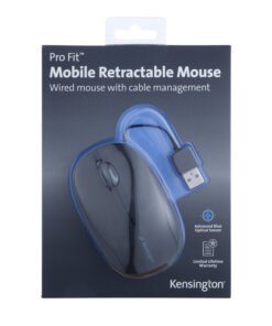 Kensington Pro Fit Retractable Mobile - Ratón - óptico - 3 botones - cableado - USB - negro 7 Kensington Pro Fit Retractable Mobile - Ratón - óptico - 3 botones - cableado - USB - negro - Imagen 3