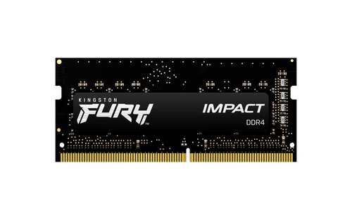Kingston FURY Impact - DDR4 - módulo - 16 GB - SO-DIMM de 260 contactos - 3200 MHz / PC4-25600 - CL20 - 1.2 V - sin búfer - no ECC - negro 3 Kingston FURY Impact - DDR4 - módulo - 16 GB - SO-DIMM de 260 contactos - 3200 MHz / PC4-25600 - CL20 - 1.2 V - sin búfer - no ECC - negro - Imagen 3