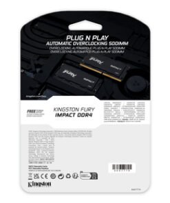 Memoria RAM DDR4 32GB SO-DIMM 3200MHz Kingston FURY Impact 10 Gal KF432S20IB32 g3 1778558682