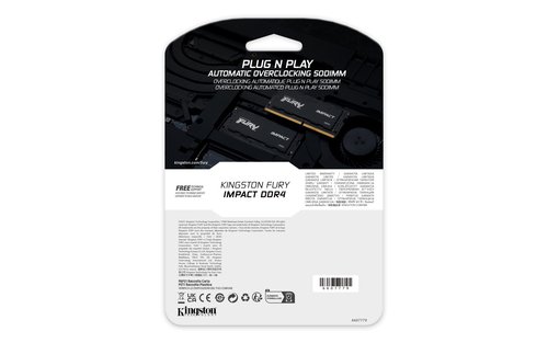 Memoria RAM DDR4 32GB SO-DIMM 3200MHz Kingston FURY Impact 5 Memoria RAM DDR4 32GB SO-DIMM 3200MHz Kingston FURY Impact - Imagen 5