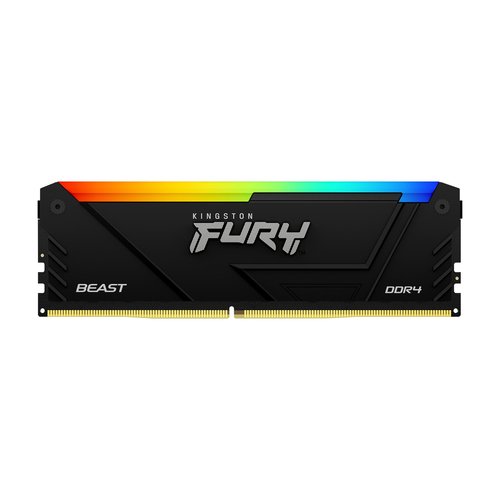 Kingston FURY Beast RGB Memoria RAM DDR4 16GB 3600MHz CL18 DIMM Negro 2 Kingston FURY Beast RGB Memoria RAM DDR4 16GB 3600MHz CL18 DIMM Negro - Imagen 2