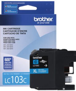 Alternative view of Brother LC103C - Alto rendimiento - cián - original - cartucho de tinta - para Brother DCP-J152, MFC-J245, J285, J450, J470, J475, J650, J6520, J6720, J6920, J870, J875