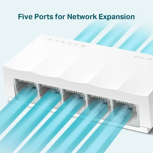 TP-Link LiteWave LS1005 - Conmutador - sin gestionar - 5 x 10/100 - sobremesa 4 TP-Link LiteWave LS1005 - Conmutador - sin gestionar - 5 x 10/100 - sobremesa - Imagen 4