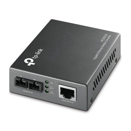 TP-Link MC200CM - Conversor de soportes de fibra - GigE - 1000Base-SX, 1000Base-T - RJ-45 / modo múltiple SC - hasta 550 m - 850 nm - para P/N: TL-MC1400, TL-SG3452XP V1 2 TP-Link MC200CM - Conversor de soportes de fibra - GigE - 1000Base-SX, 1000Base-T - RJ-45 / modo múltiple SC - hasta 550 m - 850 nm - para P/N: TL-MC1400, TL-SG3452XP V1 - Imagen 2