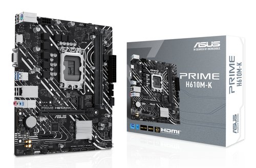 ASUS PRIME H610M-K Motherboard Micro ATX LGA1700 - Chipset Intel H610, DDR5 - Compatible con Intel Core 12ª/13ª/14ª Gen 2 ASUS PRIME H610M-K Motherboard Micro ATX LGA1700 - Chipset Intel H610, DDR5 - Compatible con Intel Core 12ª/13ª/14ª Gen - Imagen 2