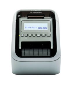 Alternative view of Brother QL-820NWB - Impresora de etiquetas - térmica directa - Rollo (6,1 cm) - 300 x 600 ppp - hasta 110 etiquetas/minuto - USB 2.0, LAN, Wi-Fi(n), host USB, Bluetooth 2.1 EDR - cortador - negro, blanco