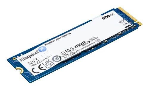 Kingston NV3 M.2 2280 NVMe SSD | 500GB | Hasta 6000 MB/s Lectura 2 Kingston NV3 M.2 2280 NVMe SSD | 500GB | Hasta 6000 MB/s Lectura - Imagen 2