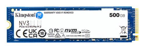 Kingston NV3 M.2 2280 NVMe SSD | 500GB | Hasta 6000 MB/s Lectura 4 Kingston NV3 M.2 2280 NVMe SSD | 500GB | Hasta 6000 MB/s Lectura - Imagen 4