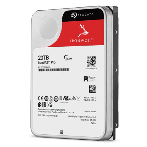 Seagate IronWolf Pro ST20000NT001 - Disco duro - 20 TB - interno - 3.5" - SATA 6Gb/s - 7200 rpm - búfer: 256 MB - con Recuperación de datos Seagate Rescue de 3 años 6 Seagate IronWolf Pro ST20000NT001 - Disco duro - 20 TB - interno - 3.5" - SATA 6Gb/s - 7200 rpm - búfer: 256 MB - con Recuperación de datos Seagate Rescue de 3 años - Imagen 6
