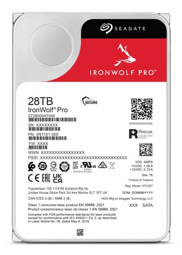 Disco Duro 28TB 3.5 pulgadas 7200 RPM Seagate IronWolf Pro 5 Disco Duro 28TB 3.5 pulgadas 7200 RPM Seagate IronWolf Pro - Imagen 5