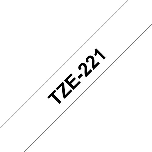 Cinta para Etiquetadora Laminada 9mm x 8m Negro sobre Blanco Brother TZe-221 2 Cinta para Etiquetadora Laminada 9mm x 8m Negro sobre Blanco Brother TZe-221 - Imagen 2