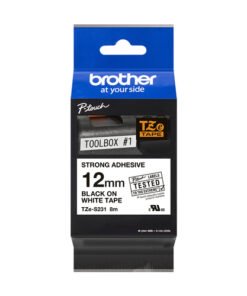 Brother TZe-S231 Cinta Laminada Extrarresistente Negro sobre Blanco 12mm x 8m para Brother P-Touch 7 Brother TZe-S231 Cinta Laminada Extrarresistente Negro sobre Blanco 12mm x 8m para Brother P-Touch - Imagen 4