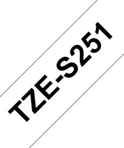 Brother TZe-S251 - Adhesivo extrarresistente - negro sobre blanco - rollo (2,4 cm x 8 m) 1 cinta(s) tipo laminado - para Brother PT-D600; P-Touch PT-3600, D800, E550, E800, P750, P900, P950; P-Touch EDGE PT-P750 4 Brother TZe-S251 - Adhesivo extrarresistente - negro sobre blanco - rollo (2,4 cm x 8 m) 1 cinta(s) tipo laminado - para Brother PT-D600; P-Touch PT-3600, D800, E550, E800, P750, P900, P950; P-Touch EDGE PT-P750 - Imagen 2