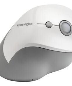 Kensington Pro Fit Ergo Vertical Wireless Mouse - Ratón vertical - ergonómico - diestro - 6 botones - inalámbrico - receptor inalámbrico USB - gris